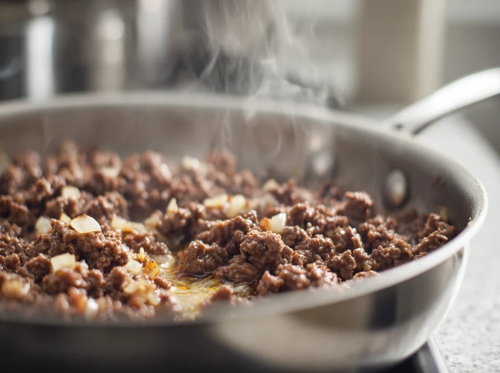 One-Pot Creamy Beef and Garlic Butter Pasta: A Comforting Skillet Classic 8 One-Pot Creamy Beef and Garlic Butter Pasta1