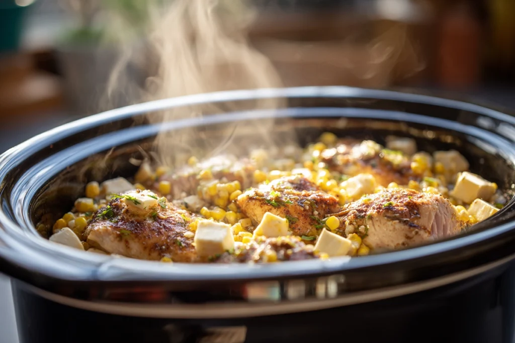 Slow Cooker Street Corn Chicken: A Comforting Twist on Elote Flavors 9 Slow Cooker Street Corn Chicken