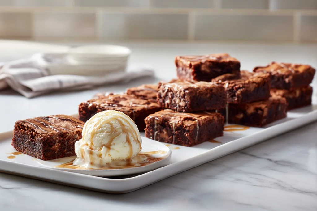 Apple Brownies with Maple Glaze: A Cozy Fall Dessert You’ll Crave All Year 10 apple brownies with maple glaze.webBrownie Squares with Ice Cream