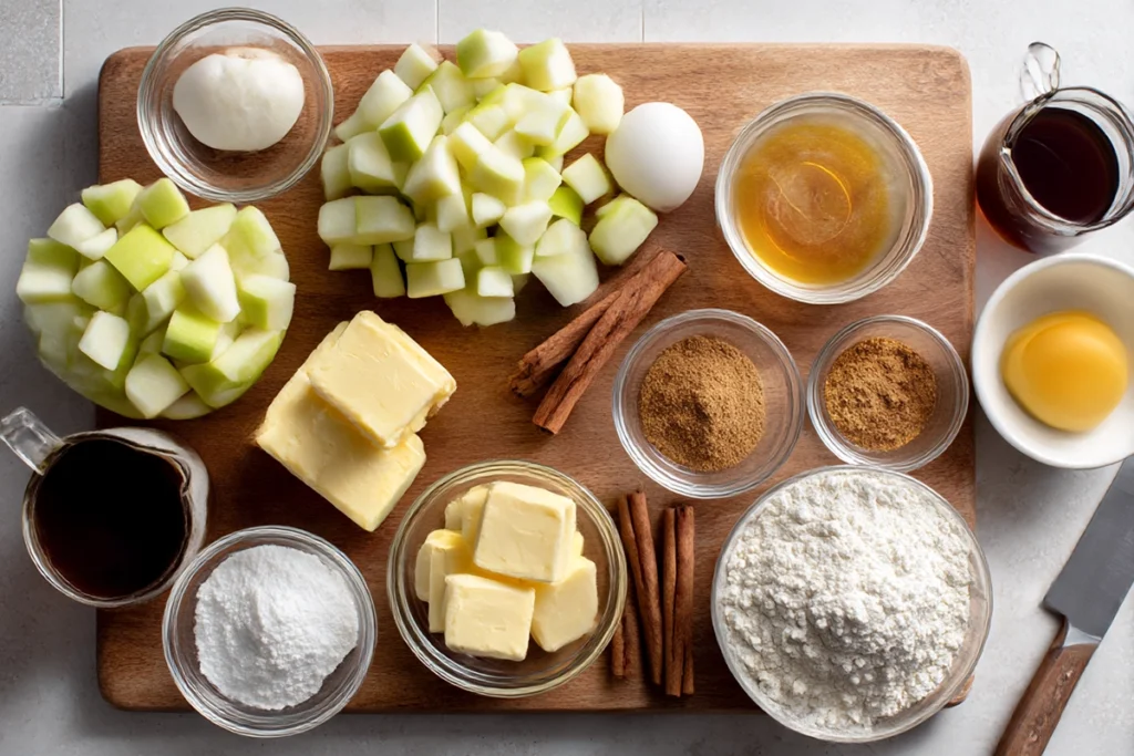 Apple Brownies with Maple Glaze: A Cozy Fall Dessert You’ll Crave All Year 7 apple brownies with maple glazeIngredients