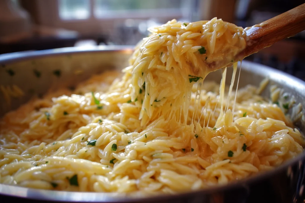 Cheesy Chicken Broccoli Orzo: A Creamy One-Pot Comfort Dinner 8 cheesy chicken broccoli orzo