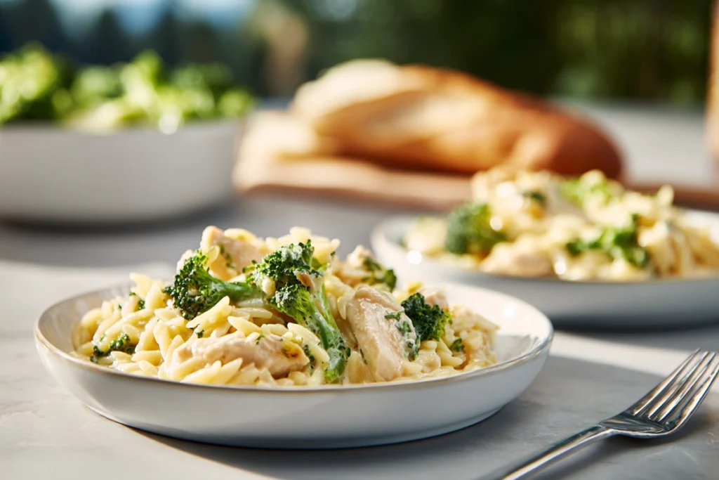 Cheesy Chicken Broccoli Orzo: A Creamy One-Pot Comfort Dinner 10 cheesy chicken broccoli orzo