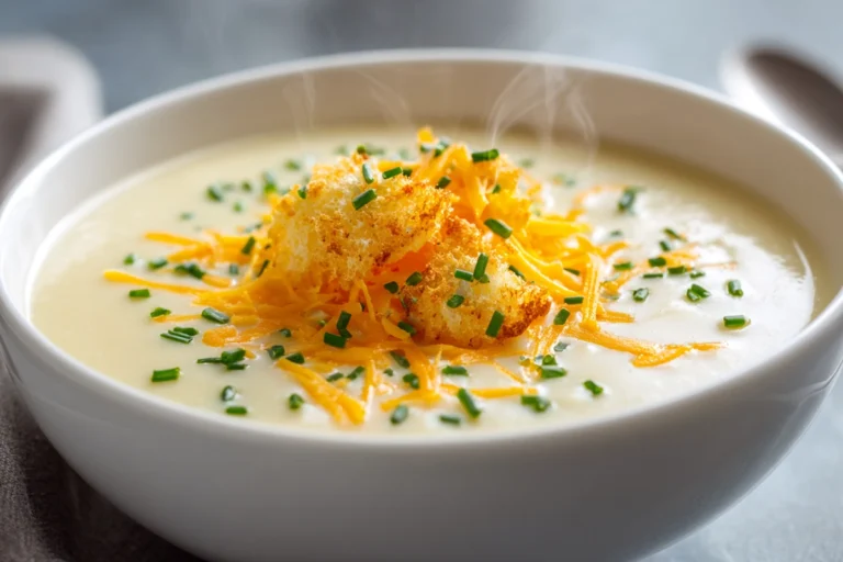 Creamy Cheddar Cauliflower Soup – A Comforting Bowl of Cheesy Goodness 17 creamy cheddar cauliflower soup