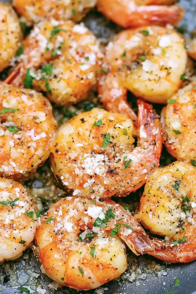 Garlic Parmesan Roasted Shrimp for a Quick Weeknight Dinner 2 Garlic Parmesan Roasted Shrimp coated with herbs, garlic, and grated Parmesan