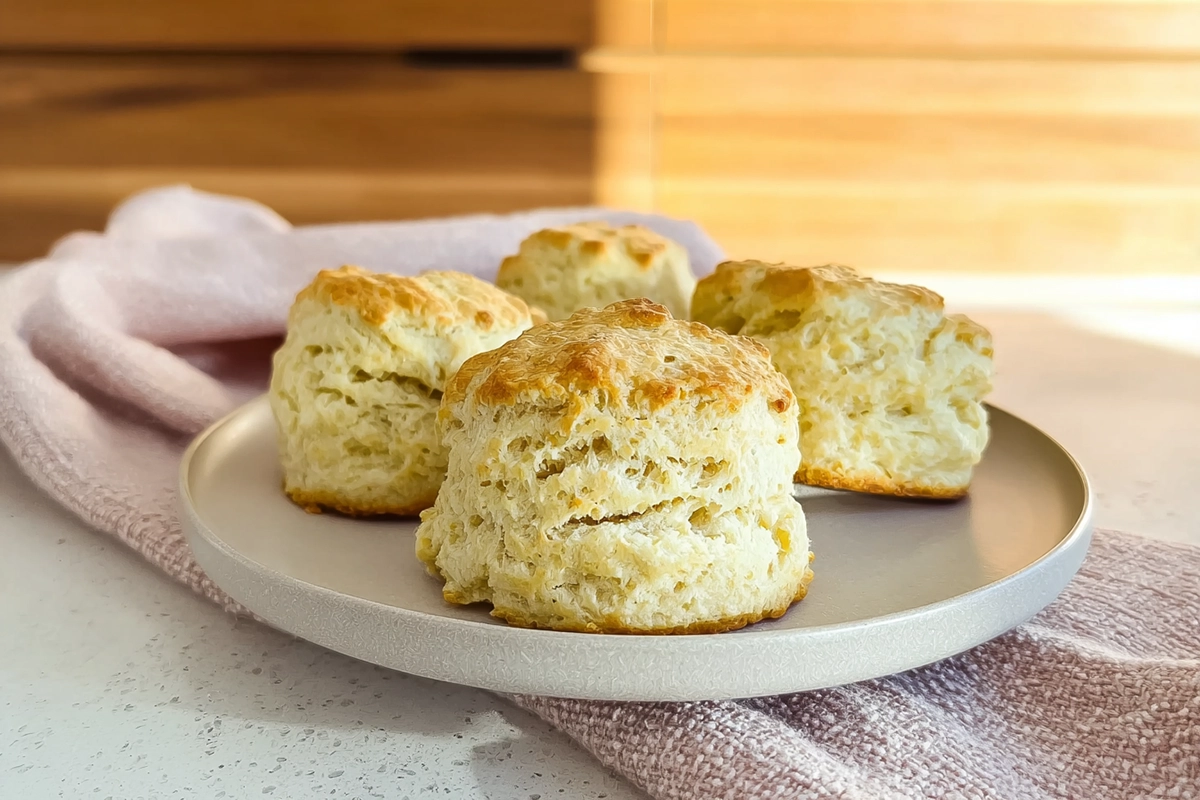 Freshly baked scones showing flaky layers and golden texture, demonstrating how to make perfect scones at home
