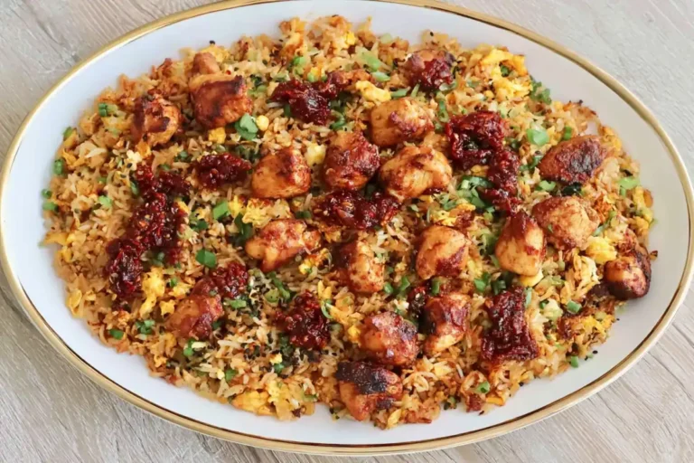 Japanese BBQ Chicken Fried Rice with Caramelized Sauce 8 Mohamed Ayad's Japanese BBQ Chicken Fried Rice Recipe
