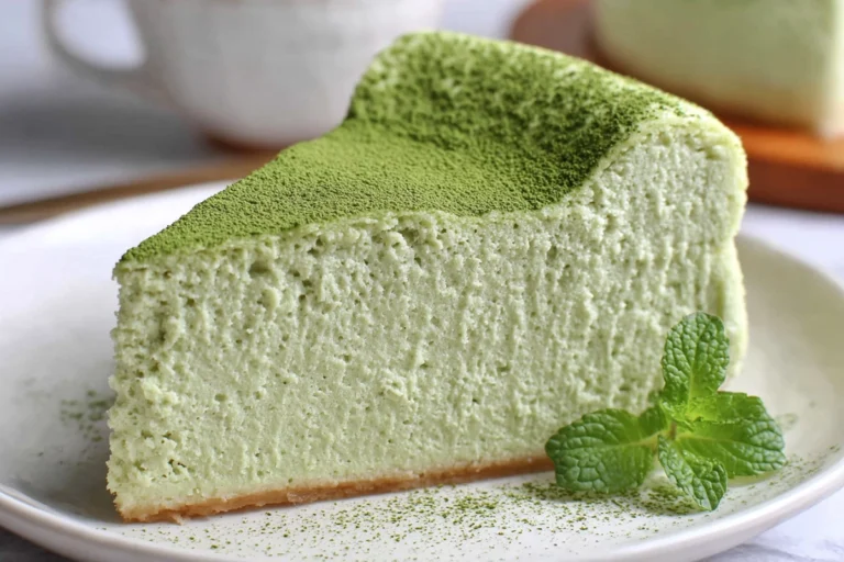 Matcha Japanese Cheesecake: A Light and Fluffy Dessert with a Green Tea Twist 13 matcha japanese cheesecake
