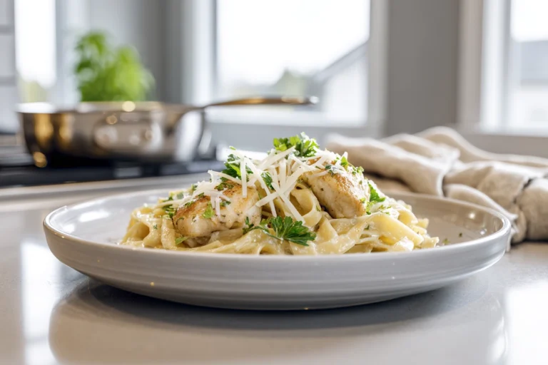 one pan chicken with buttered noodle