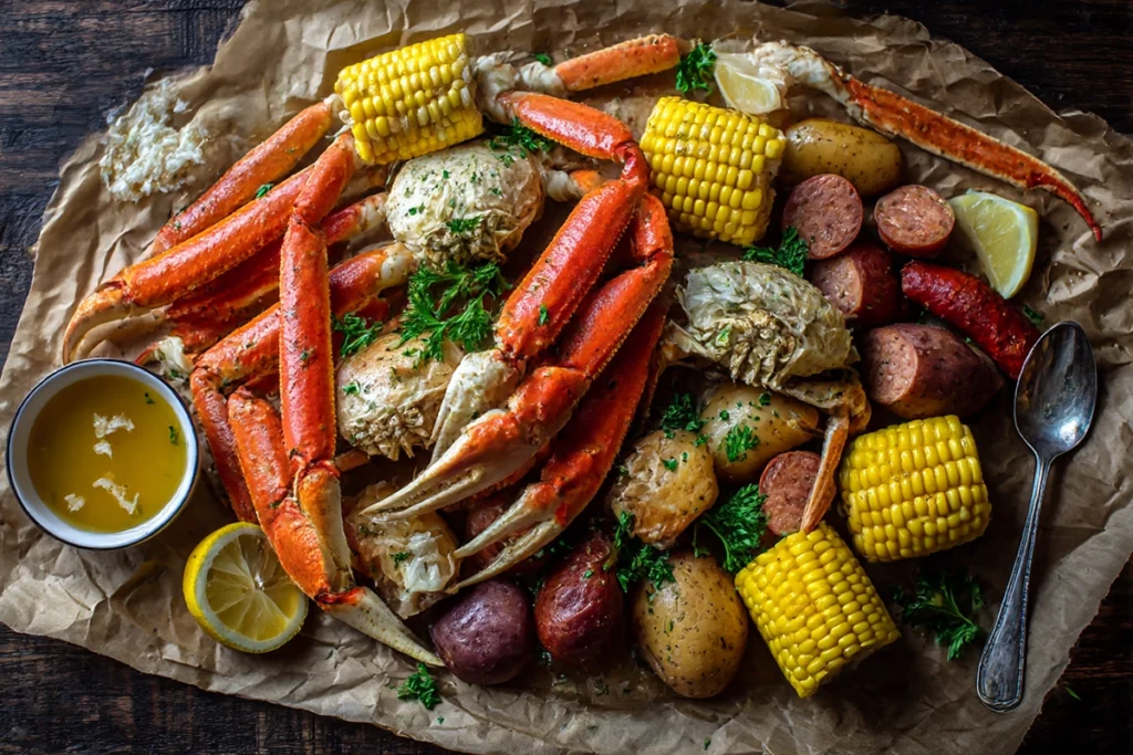 Red Crab Juicy Seafood: The Ultimate Guide to Cooking Sweet, Succulent Crab at Home 9 red crab juicy seafoodGarlic Butter Drizzle on Crab
