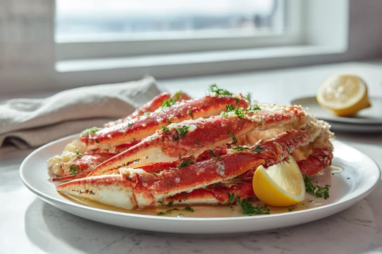 red crab juicy seafoodGarlic SteamingOverhead Layout