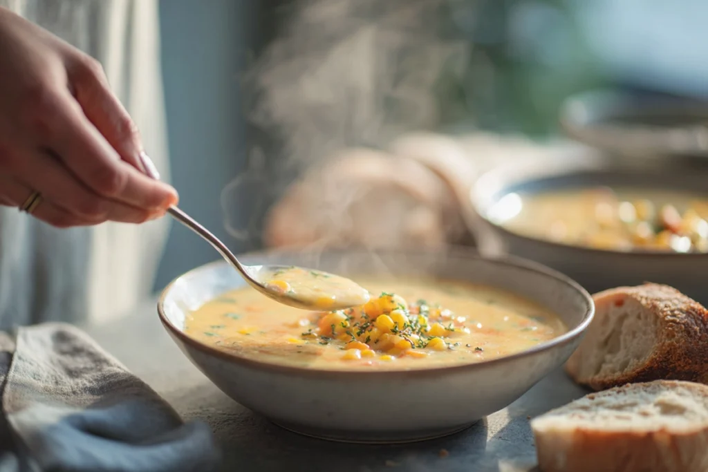 Classic Corn Chowder Recipe — Creamy, Hearty & Easy 11 Step Cooking Scene