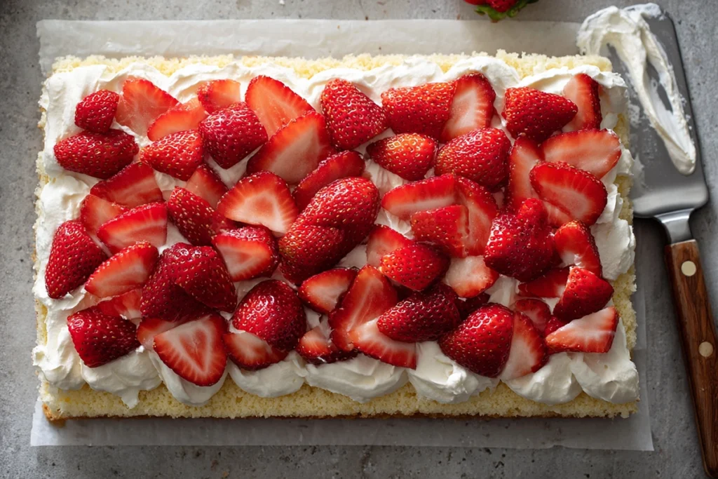 Fresh Strawberry Cream Japanese Cake Roll – A Light and Elegant Dessert 11 Fresh Strawberry Cream Japanese Cake Roll