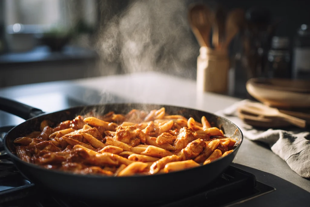 One Pan Tangy Honey BBQ Chicken Penne — Sweet, Smoky, and Ready in Minutes 9 One Pan Tangy Honey BBQ Chicken Penne