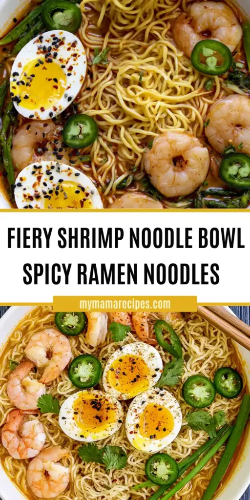 Spicy Ramen Noodles With Shrimp and a Fiery Homemade Broth 5 Spicy ramen noodles recipe with shrimp, soft-boiled eggs, and fiery homemade broth