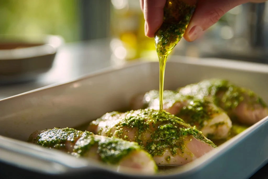 Baked Pesto Chicken – A Flavor-Packed Dinner You’ll Make Again and Again 9 baked pesto chicken
