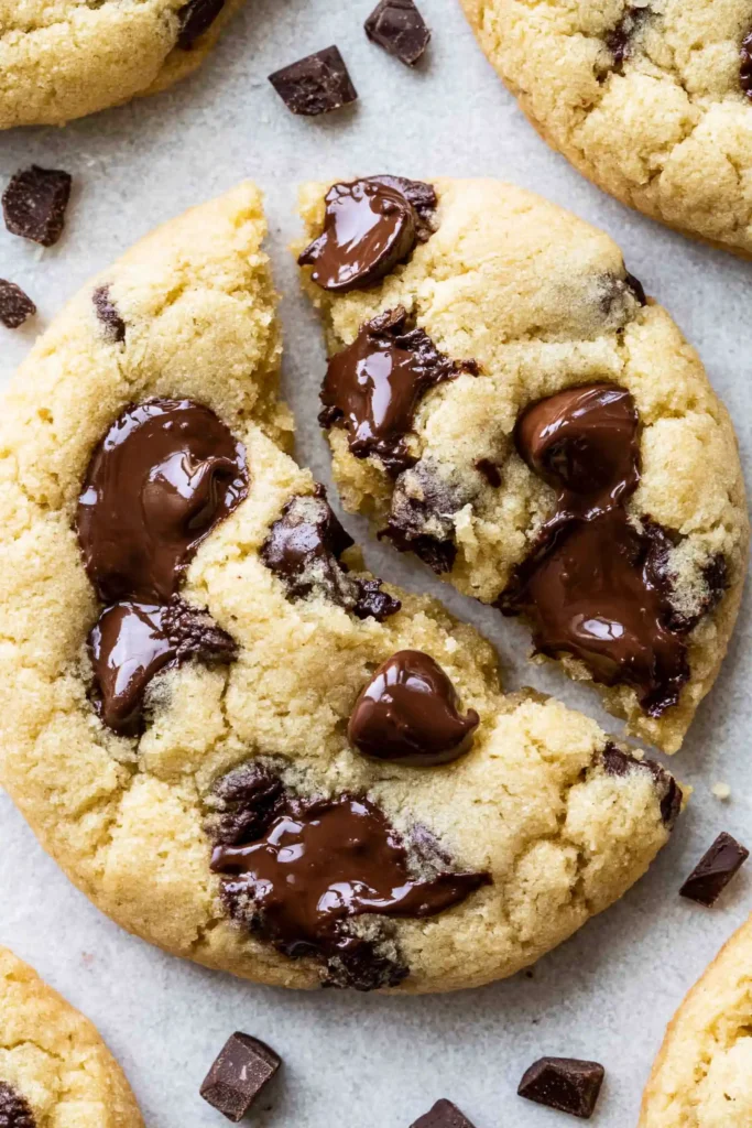 Best Chocolate Chip Cookie Recipe for Soft Centers and Crisp Edges 2 Best chocolate chip cookie recipe showing a soft chewy center and melted chocolate chips