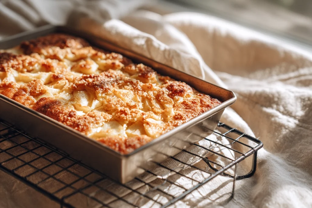 Caramel Apple Cheesecake Bars: The Ultimate Fall Dessert You’ll Crave All Year 10 Freshly baked caramel apple cheesecake bars cooling on a rack with golden streusel topping