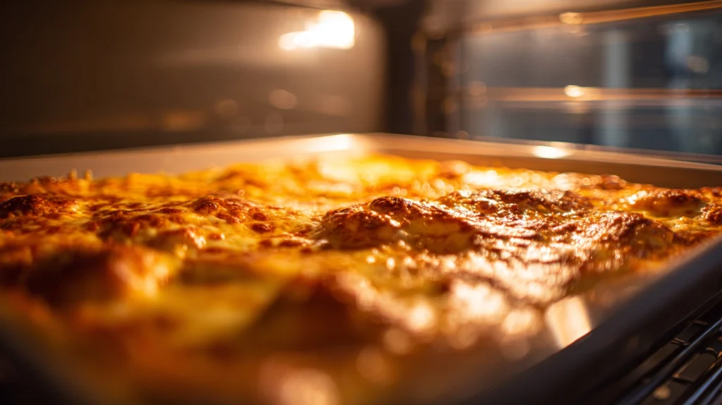 Cheesy Root Vegetable Gratin: A Golden, Creamy Comfort You’ll Crave 10 Cheesy root vegetable gratin bubbling in oven with golden crust forming