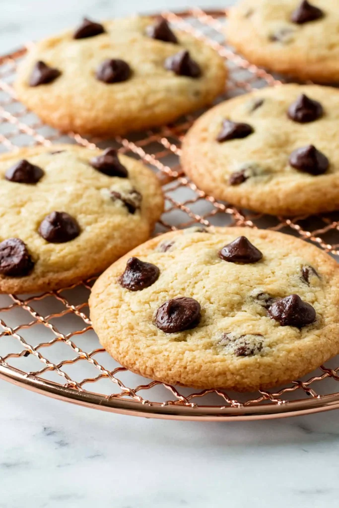 Best Chocolate Chip Cookie Recipe for Soft Centers and Crisp Edges 11 Best chocolate chip cookie recipe cooling on a wire rack before storage