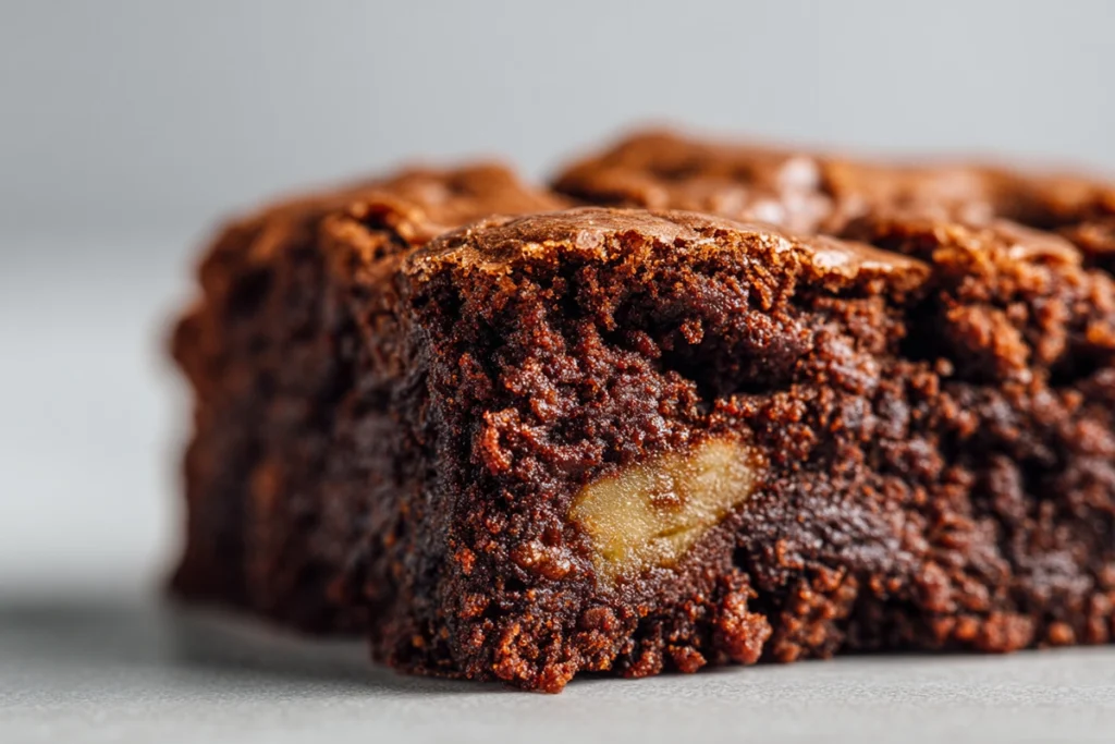 Irresistible Apple Brownies: The Cozy Dessert You Didn’t Know You Needed 11 close-up of apple brownie slice showing chewy texture and apple pieces