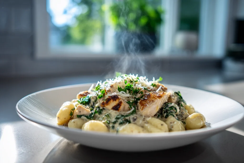 creamy chicken and gnocchi