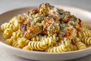 Home 3 creamy garlic butter chicken and rotini