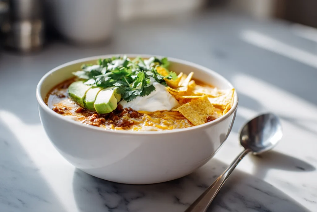 creamy taco soup