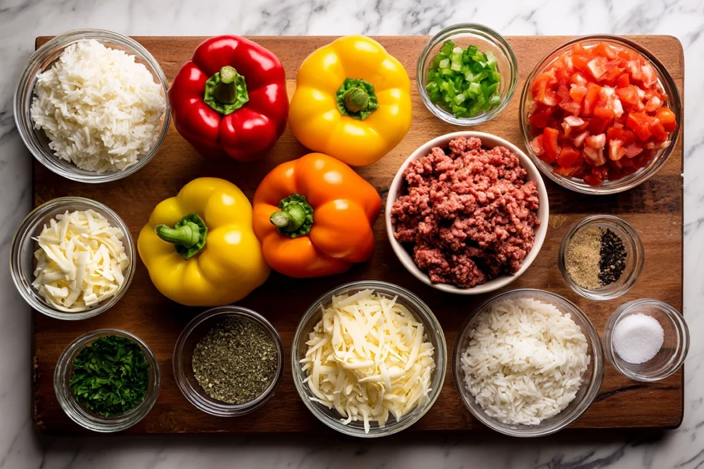 Easy Stuffed Bell Peppers – A Simple, Flavorful Dinner You’ll Keep Making 8 easy stuffed bell peppers