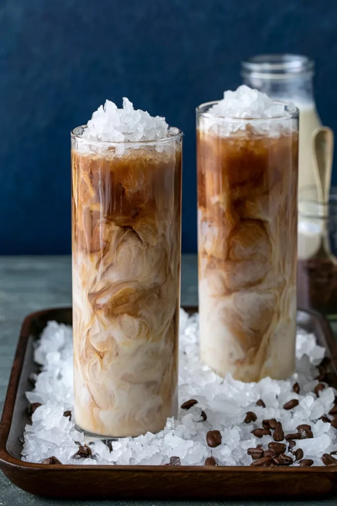 Iced Mexican Coffee Mocha with Homemade Cocoa Syrup 2 Iced Mexican Coffee Mocha with cocoa, cinnamon, and chili spices