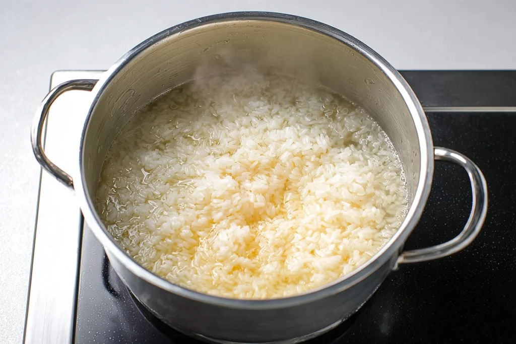 Okayu With Egg for Gentle Comfort on Quiet Days 8 okayu with egg rice simmering gently in broth