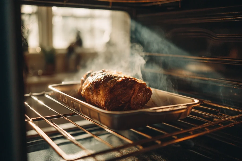 The Perfect Prime Rib Roast: A Foolproof Guide to a Juicy, Tender Centerpiece 10 prime rib roast roasting in oven developing golden crust