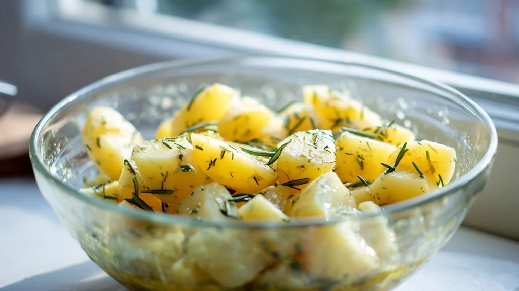 Rosemary Infused Roast Potatoes That Stay Crispy Every Time 9 Tossing parboiled potatoes in rosemary infused olive oil before roasting