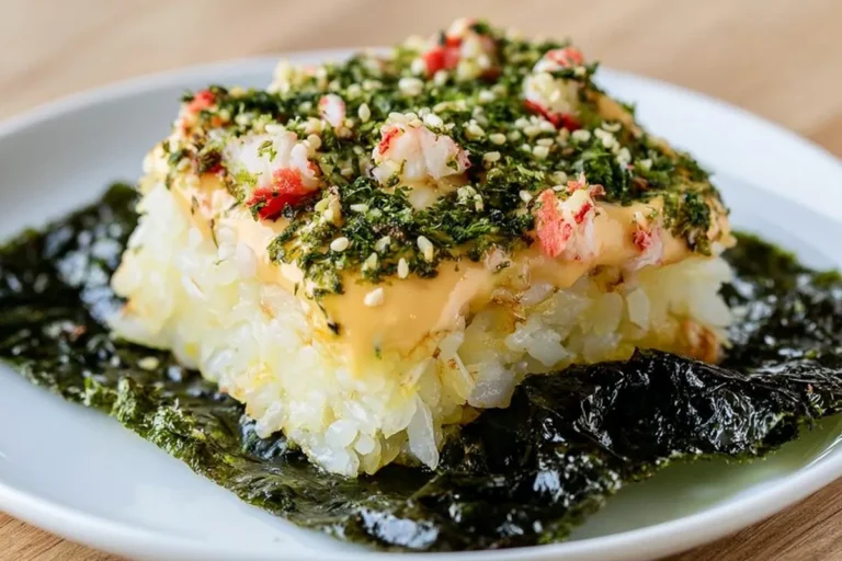 Mohamed Ayad's Sushi Bake Recipe with Creamy Crab and Furikake