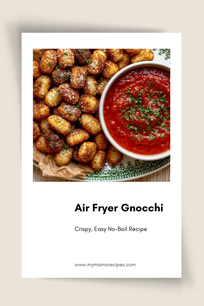 Crispy Air Fryer Gnocchi for an Easy No-Boil Side 10 Crispy Air Fryer Gnocchi recipe served with marinara and parmesan
