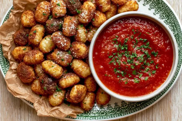 Mohamed Ayad's Air Fryer Gnocchi Recipe with Marinara and Parmesan