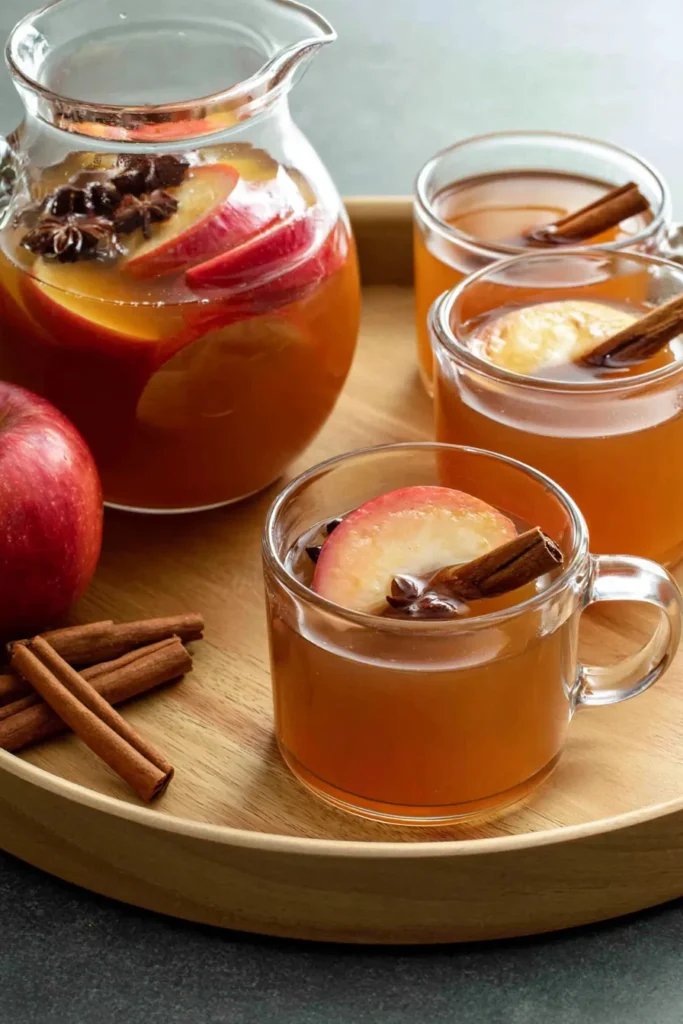 Apple Cinnamon Tea with Warm Spices and Maple Syrup 3 Apple Cinnamon Tea with Fresh Apples, Whole Spices, and Maple Syrup