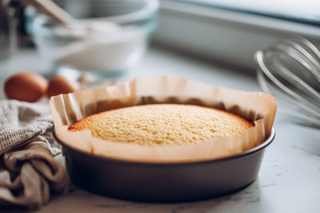 Sponge layer cooling for Birds Milk Cake