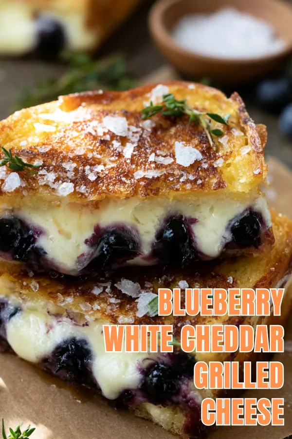 Blueberry Grilled Cheese with White Cheddar and Homemade Jam 6 Blueberry Grilled Cheese Recipe with White Cheddar and Homemade Jam