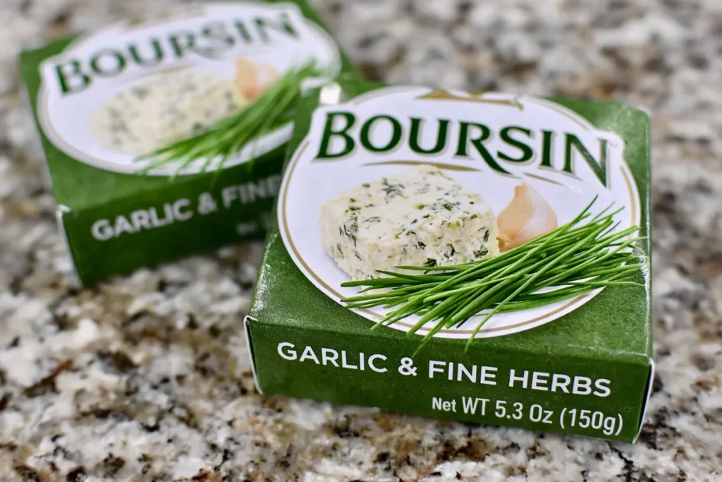 Bruschetta Dip with Creamy Boursin and Fresh Tomatoes 5 Boursin Cheese Packages Used to Make Creamy Bruschetta Dip