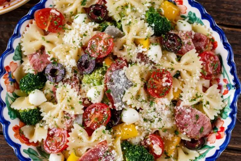 Bow Tie Pasta Salad with Salami, Mozzarella, and Italian Dressing 12 Mohamed Ayad's Bow Tie Pasta Salad Recipe