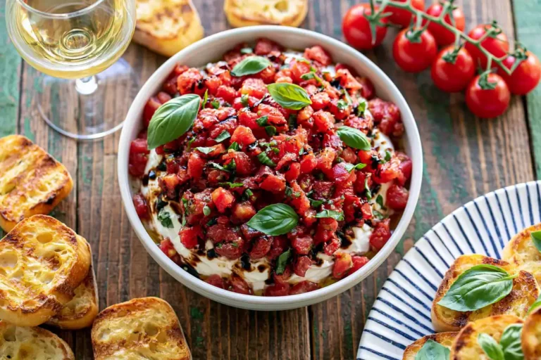 Mohamed Ayad's Bruschetta Dip Recipe with Boursin and Fresh Tomatoes