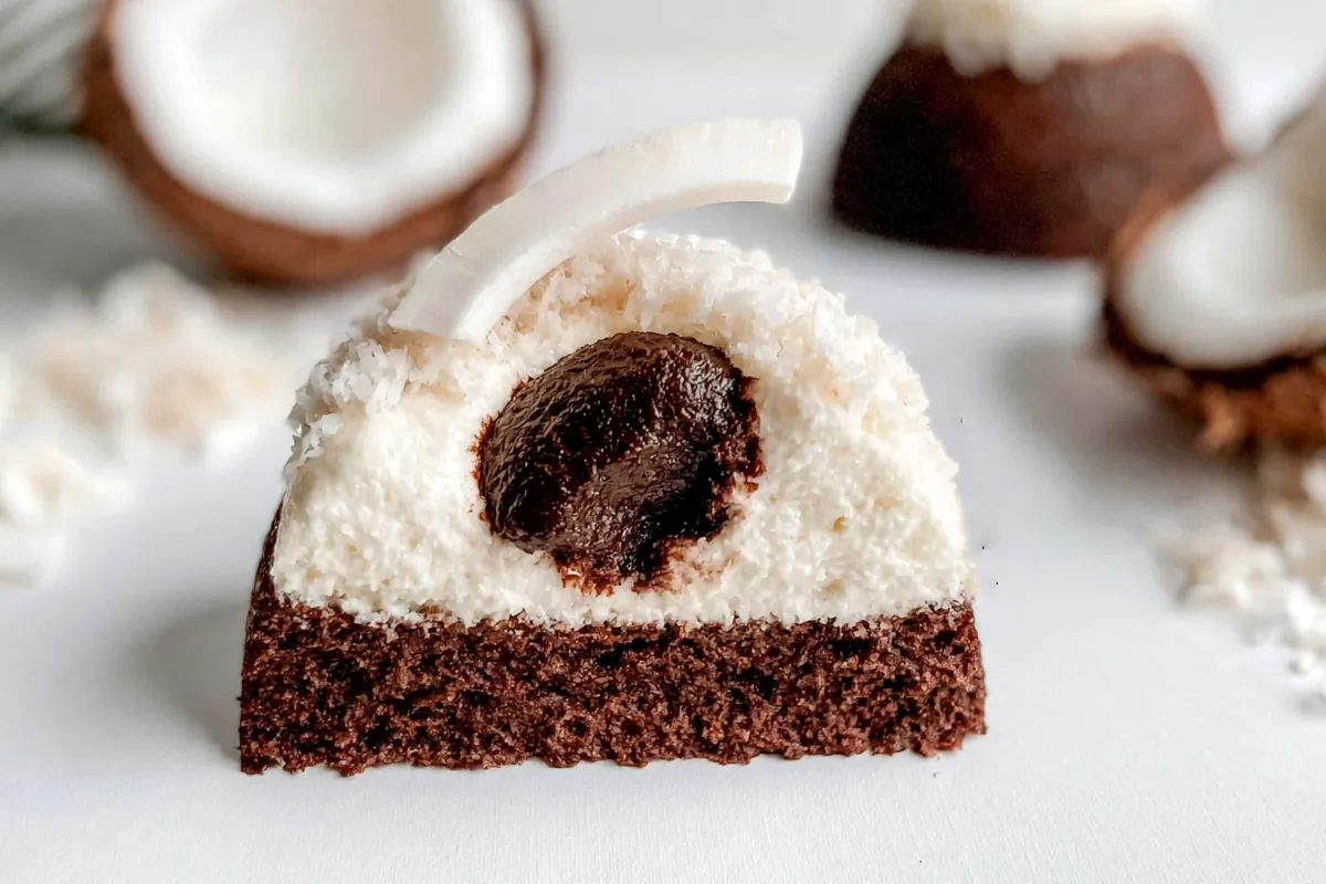 Coconut Dome Recipe with Cocoa Breton Shortbread 1 Mohamed Ayad's Coconut Dome Recipe