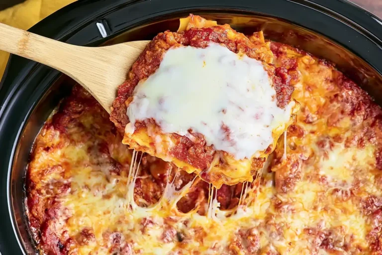 Crockpot Ravioli Lasagna for a Cozy Family Dinner 12 Mohamed Ayad's Crockpot Ravioli Lasagna Recipe with Melted Mozzarella