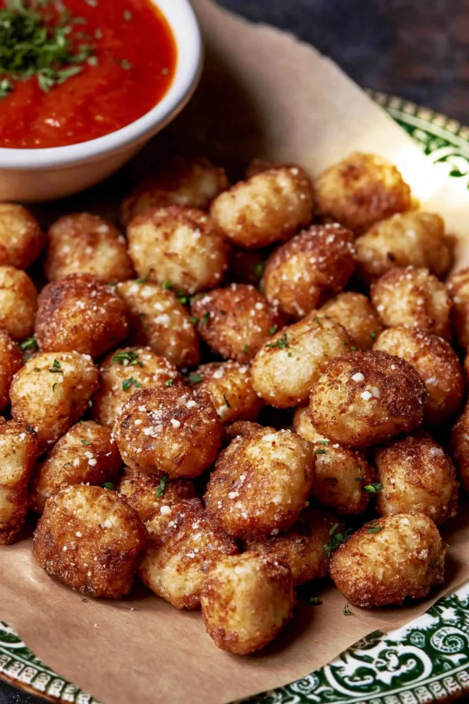 Crispy Air Fryer Gnocchi for an Easy No-Boil Side 7 Frozen Air Fryer Gnocchi cooked until golden outside and tender in the center