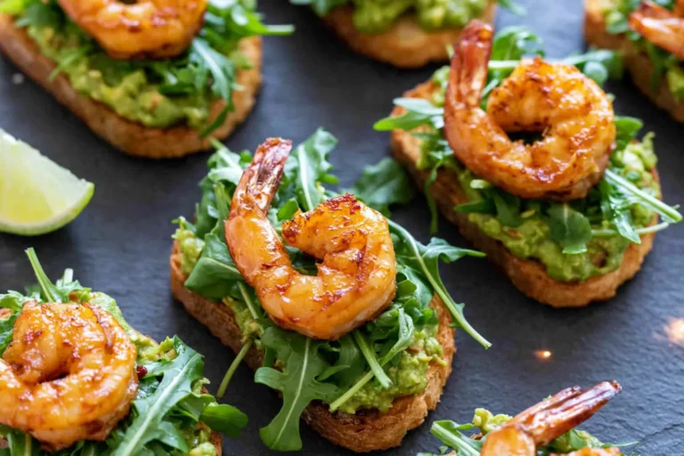 Mohamed Ayad's Garlic Shrimp Avocado Crostini Recipe