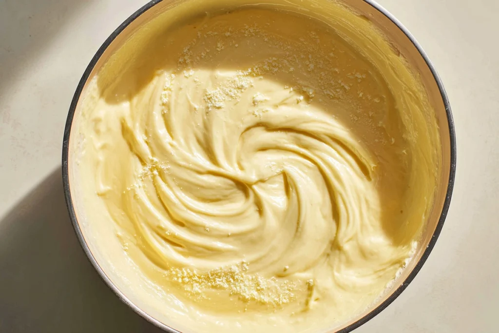 Chicken bites searing in garlic butter for garlic butter chicken bites parmesan pasta