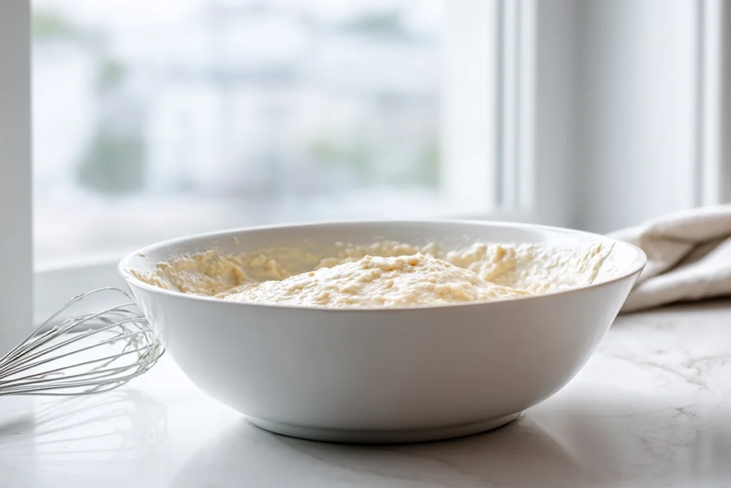 mixing-blueberry-buttermilk-pancake-casserole-batter