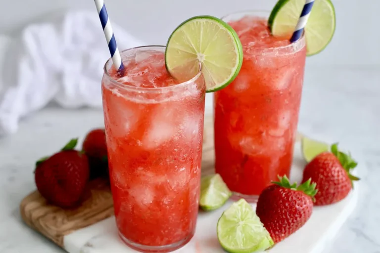 Non-Alcoholic Strawberry Margaritas with Fresh Lime and Seltzer 17 Mohamed Ayad's Non-Alcoholic Strawberry Margaritas Recipe with fresh lime and seltzer