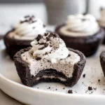 Finished Oreo Cheesecake Cookie Cups on a modern kitchen counter