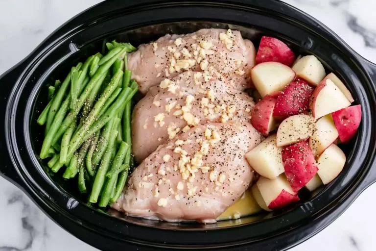 Mohamed Ayad's Seasoned Chicken Potatoes and Green Beans Recipe